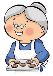 Pic for blog-30: Granny baking cookies (pinterest.com)